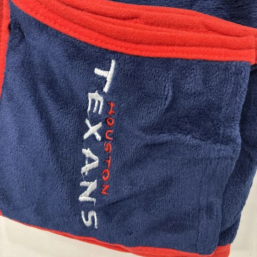 Houston Texans NFL ultra fleece hoodie scarf One Size New With Tags Blue Red NWT